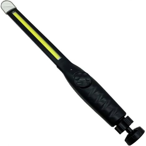 Lampe de travail LED - Lampe torche LED COB avec crochet - Support magnétique pour réparation automobile, atelier, camping [Classe énergétique A+] (1/5)