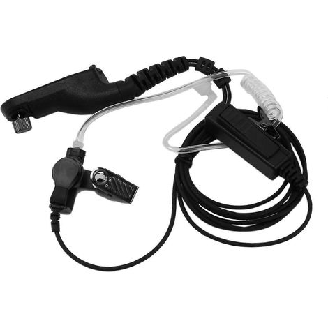 Fbi Air Acoustic Tube Ohrhörer Ptt Mic Headset für Xir P8668 P8268 Apx 7000 Xpr 6500 Xpr 6550 Walki (1/5)