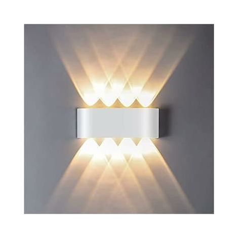 Applique murale LED 8 W, lumière blanc chaud 3000 K, étanche IP65, luminaire LED moderne en aluminium, utilisable en intérieur et en extérieur. (1/5)