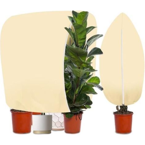 2 Winter Plant Covers 120x180 cm, Cold Protection Fleece