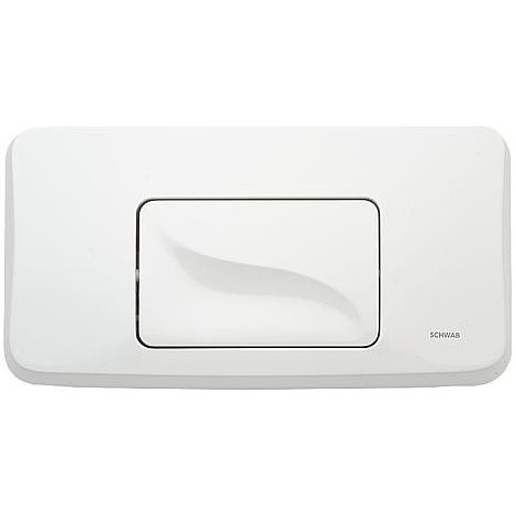 Plaque de commande Schwab Gala Start/Stop, couleur blanc, pour UP182