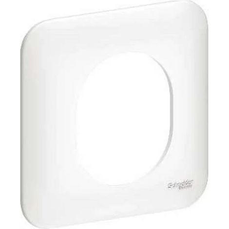 Schneider S260702 – Ovalis – Plakette 1 Poste Blanc – 045425