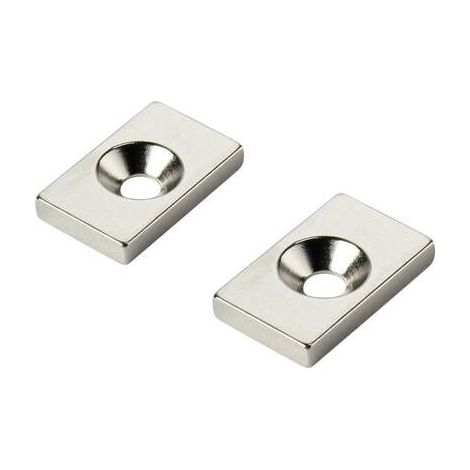 W20L12T3-M4 Aimant permanent rectangulaire (L x l x H) 20 x 12 x 3 mm N35 Température limite (max.): 80 °C S451031