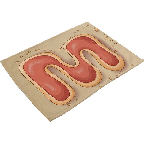 Tapis De Table En Coton Et Lin - Isolation Thermique Et Résistance À L'usure - Pour Salle À Manger Et Cuisine - Lot De 1 (1/2)
