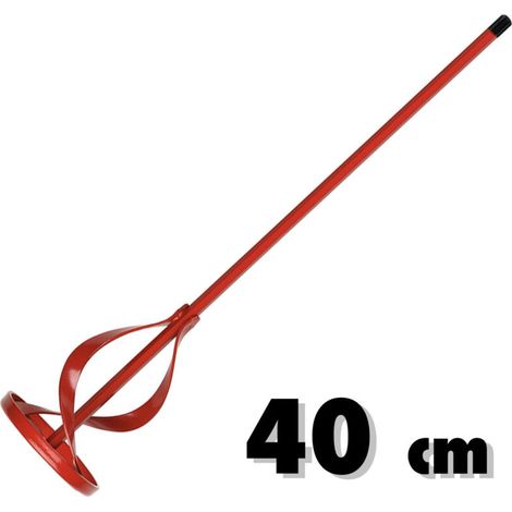 Fouet Pour Mélangeur - Acier Galvanisé - Longueur 40 Cm - Diamètre Attache 8 Mm - Pour Peinture Colle Mortier - 1 Pièce (1/2)