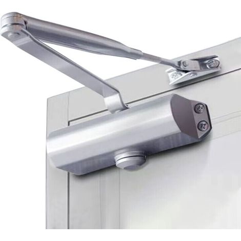Ferme-portes Automatique Réglable Contrôle Jusqu'à 45-85kg (1pcs), Ferme-Porte Automatique Hydraulique avec A Bras Compas Rotatif Ideal pour Maison Magasin Bureau (1/4)