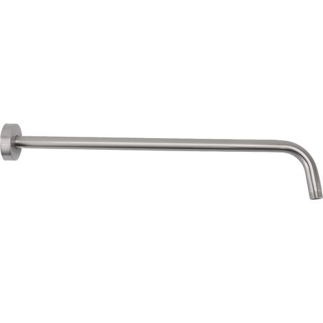 Qcwwy Bras de Douche en Acier Inoxydable, Extension de Montage Mural NPT1/2 avec Bride pour Une compatibilité Universelle, Installation Esthétique (Brossé) (1/5)