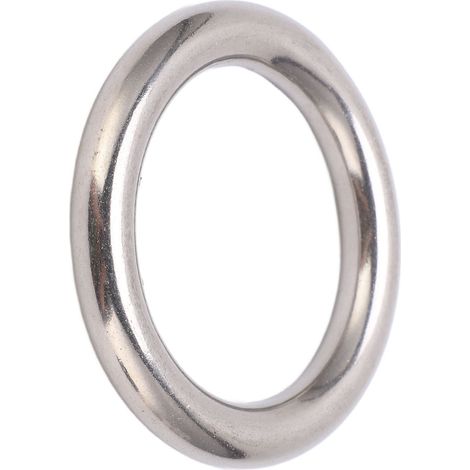 Joint torique soudé en acier inoxydable, anneau rond soudé pour hamacs et sacs de plongée et de navigation, 10 x 50 mm (1/5)