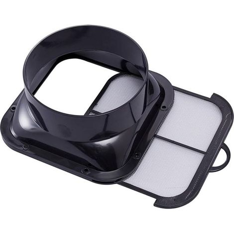 Connecteur de conduit de 148 mm, bride en ABS, connecteur de tuyau de ventilateur avec filtre pour ventilation de hotte de cuisine (1/5)