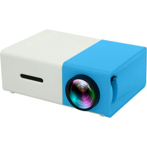 YG300 Mini-Projektor, Heimgebrauch, tragbarer LED-Projektor, HD 1080p – YG300 Blau und Weiß (1/4)