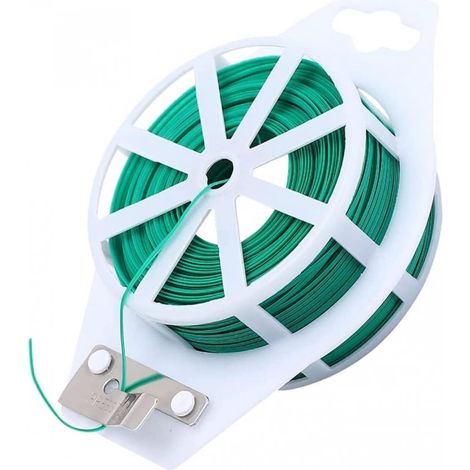 Grüner plastifizierter Draht 30 Meter