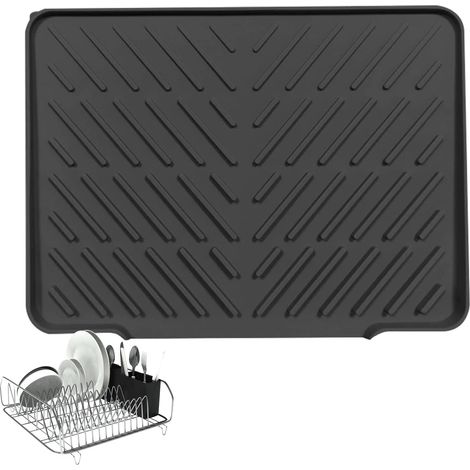Tapis de vidange en silicone pour plan de travail avec protection contre (1/5)