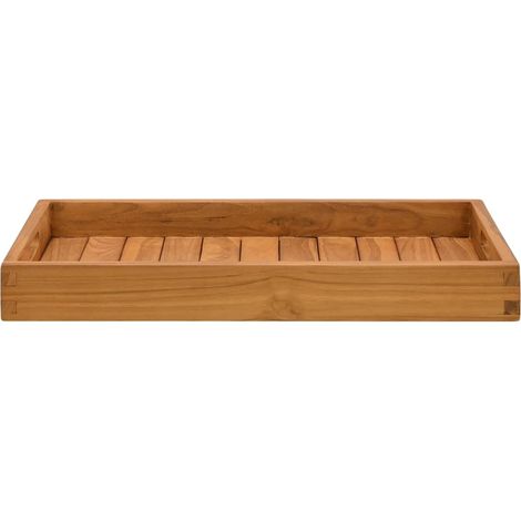 Plateau de service 60x35 cm Bois de teck massif
