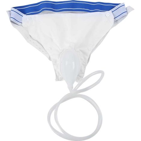 Collecteur d'urine respirant en silicone pour hommes et femmes, dispositif urinaire pour incontinence avec cathéter, type atrophie chez les hommes âgés (1/5)