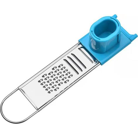 1 Râpe à gingembre et à ail multifonctionnelle, éplucheuse 3 en 1 en acier inoxydable (1/4)