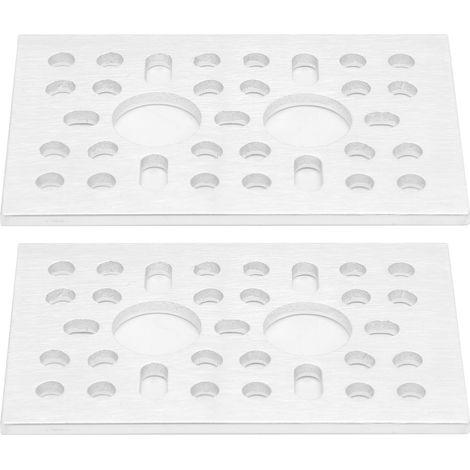 2 panneaux muraux en aluminium à grille, composants de contrôle industriel 3123‑0048‑0072 (1/5)