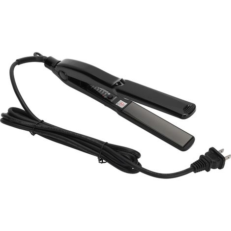 Fer à lisser et boucler électrique professionnel 220V - Lisseur à double fonction noir (1/5)