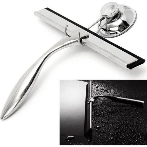 Inox Raclette Fenêtre Vitre Vitrine Carreaux Pare-Brise Miroir Voiture Nettoyage (1/4)
