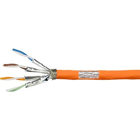 LogiLink PrimeLine Patchkabel CAT7 S/FTP PiMF LSZH 100m Verlegekabel Orange (1/4)