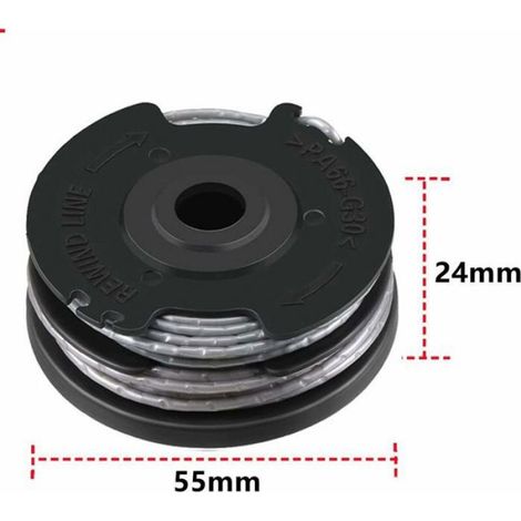 Bosch F016800351 Recharge et bobine de fil intégrée de 6 m de long Ø 1,65 mm d'épaisseur de fil pour coupe-bordures (1/5)