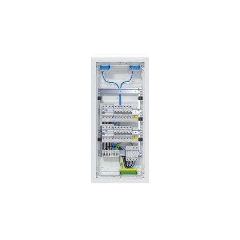 Hager – Distributeur électrique encastré 1 pièce – VU48BV1 – 2 circuits FI 40A – IP30 pour installations jusqu'à 63A