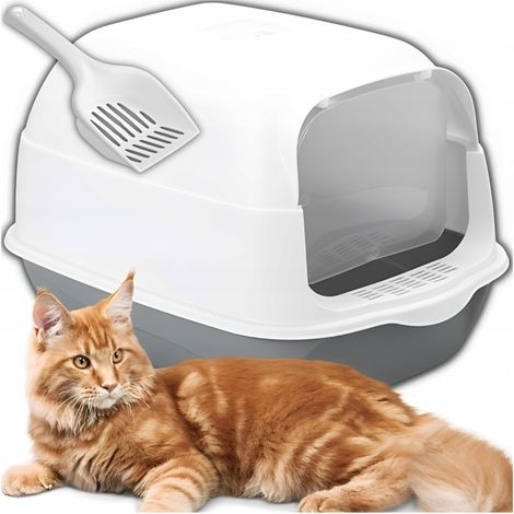 LETTIERA PER GATTI GRANDE, SOLIDA, RESISTENTE, CHIUSA, PER LETTIERA, FILTRO, PALETTA
