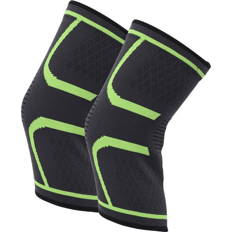 Genouillère Élastique Vert Clair pour Running, Vélo et Musculation (1/5)
