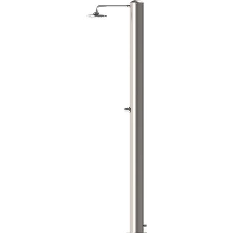 Doccia Solare da Giardino 28 L Soffione Eco Rain e Miscelatore Temporizzato Tevere TX Satinato (1/3)