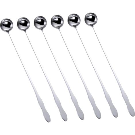 Cabilock 6pièces Set Cuillères Mélanger Acier Inoxydable Manche Long (1/5)