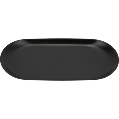 Plateau de Rangement Noir 430 Acier Inoxydable pour Accessoires d'Aromathérapie et Bougies (1/5)