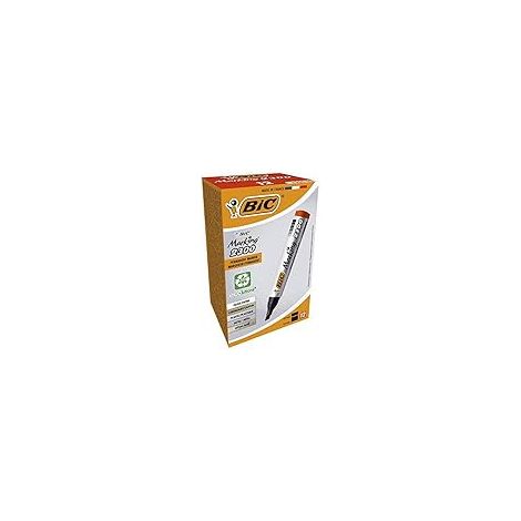 BIC Marking 2300 ECOLUTIONS Marqueurs Permanents Rouge - Pointe Biseautée - 12 pcs (1/5)
