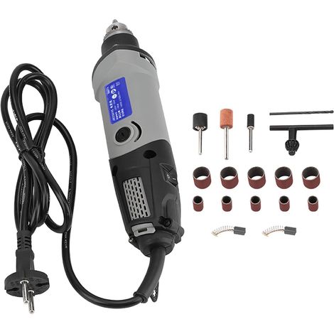 1 Outil Rotatif Electrique 400W, Vitesse Variable, Mini Meuleuse Pour Poncer Polir Graver, Atelier Bricolage