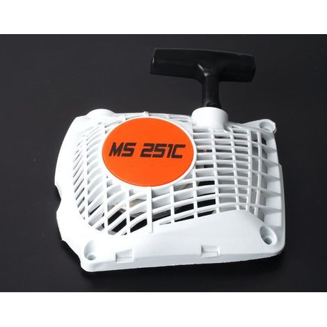 Démarreur de tronçonneuse à rappel, Démarreur à rappel pour STIHL MS251C Démarreur à rappel Démarreur de tronçonneuse de remplacement Accessoires de tronçonneuse de jardin (1/2)