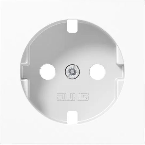 Jung Abdeckung für SCHUKO® Steckdosen, Duroplast, Serie A, alpinweiß A1520PLWW (1/2)