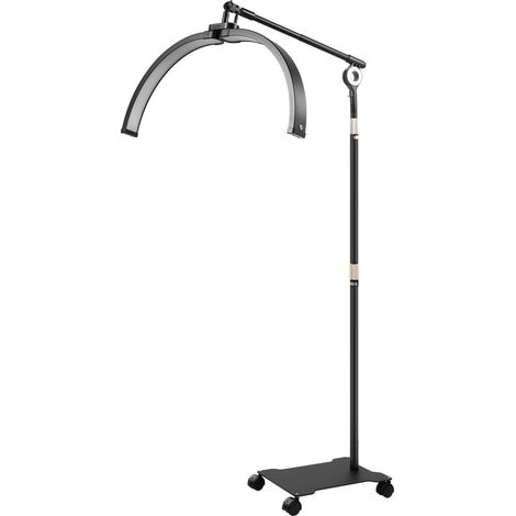 LED demi-lune Lampe 2000 Lumens, Lampe cosmétique pour cils, lampe à cils rotative à 350°, lumière d'appoint en forme de croissant de lune, lampe de bureau pour esthéticiennes, tatoueurs, maquilleurs