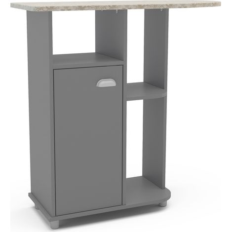 Mueble planchador Md-Asfeld2 acabado gris, 91cm(alto) 90.5m(ancho) 36.5m(largo)