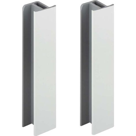 Junta de zócalo blanco mate de 100 mm – Conector para patas de muebles – Perfil de plástico PVC – Acabado de alta calidad (1/3)