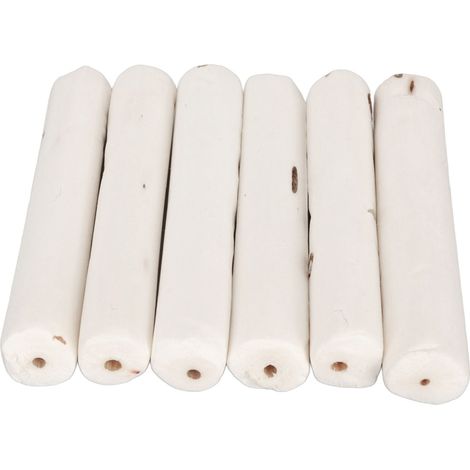 Bâtonnets à mâcher pour oiseaux, légers, sans écorce, en bois, pour perroquets, perruches et calopsittes (lot de 6). (1/5)