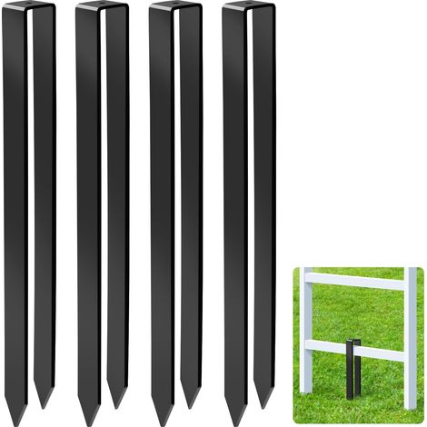 Ground Anchors U Shape Fixing Anchor for Fixing Water Pipes, 30 x 2.8 x 2 cm, Black (4) (1/5)