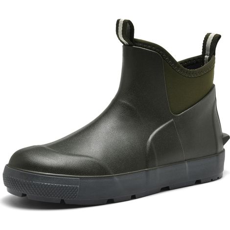 Bottes Caoutchouc Homme,Bottes de Pluie Femme,Bottes de pont ImperméAbles à L'eau AntidéRapantes Bottes Jardin Élégant Pêche et Confortable LumièRe Doux 40-46EU (1/5)