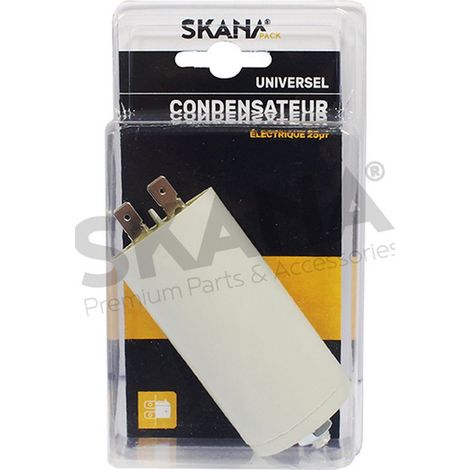 Condensador de arranque para motores eléctricos. Capacidad 25µF.
