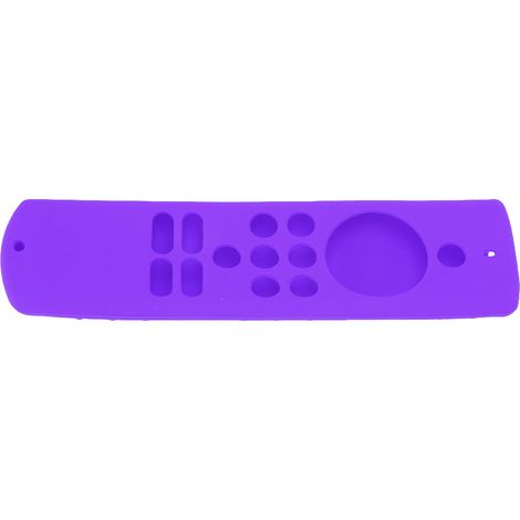 Weiche Silikon-Schutzhülle, rutschfest und stoßfest für die Fire TV Stick Lite Fernbedienung, mit Handschlaufe, lila. (1/5)