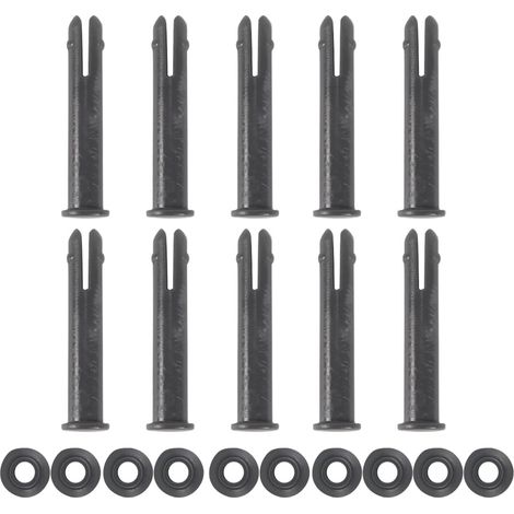 Lot de 10 goupilles de Rechange et bagues d'étanchéité pour réparation de Piscine, Compatible avec la Plupart des modèles de Piscine (1/5)