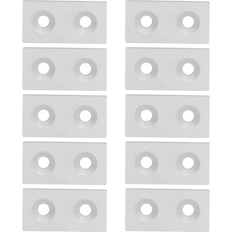 10 pièces embouts profilé aluminium 3060 double trous argent, capuchon métal alliage pièces linéaires mobiles (1/5)