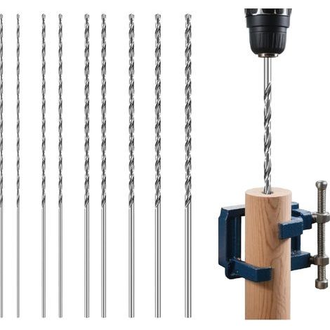 Gedrehte Holzbohrer, 160 mm Länge, Durchmesser 1,5 mm, 2 mm, 2,5 mm, 3 mm, 3,2 mm, 3,5 mm, 9-teiliges HSS-Bohrer-Set, für Holz und Kunststoff (1/5)