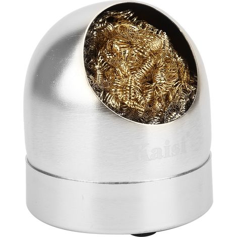 Support de nettoyage pour fer à souder, boule de nettoyage pour pistolet à souder, argent