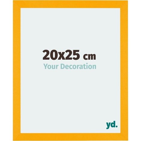 yd. - Cadre photo 20x25 - Jaune - MDF - Mura