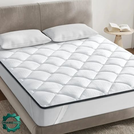 Manuzen - Surmatelas mousse 4 cm avec sangles élastiques – 180 × 200 cm (1/3)