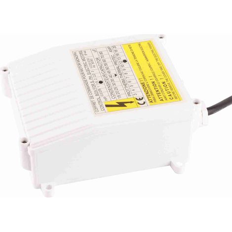 Coffret commande pompe ABS disjoncteur thermique intégré pour pompe immergée puits profond domestique 1.1KW 1.5HP 60uf 25A prise UE 220V (1/5)
