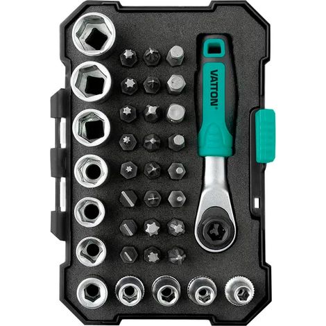 Clés et douilles vatton mini ratchet set compact corrosion résistante